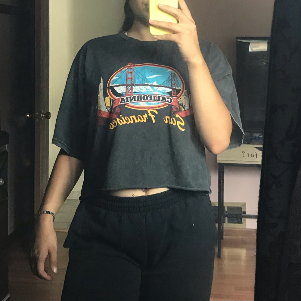 Oversized San Francisco crop T shirt 🔥